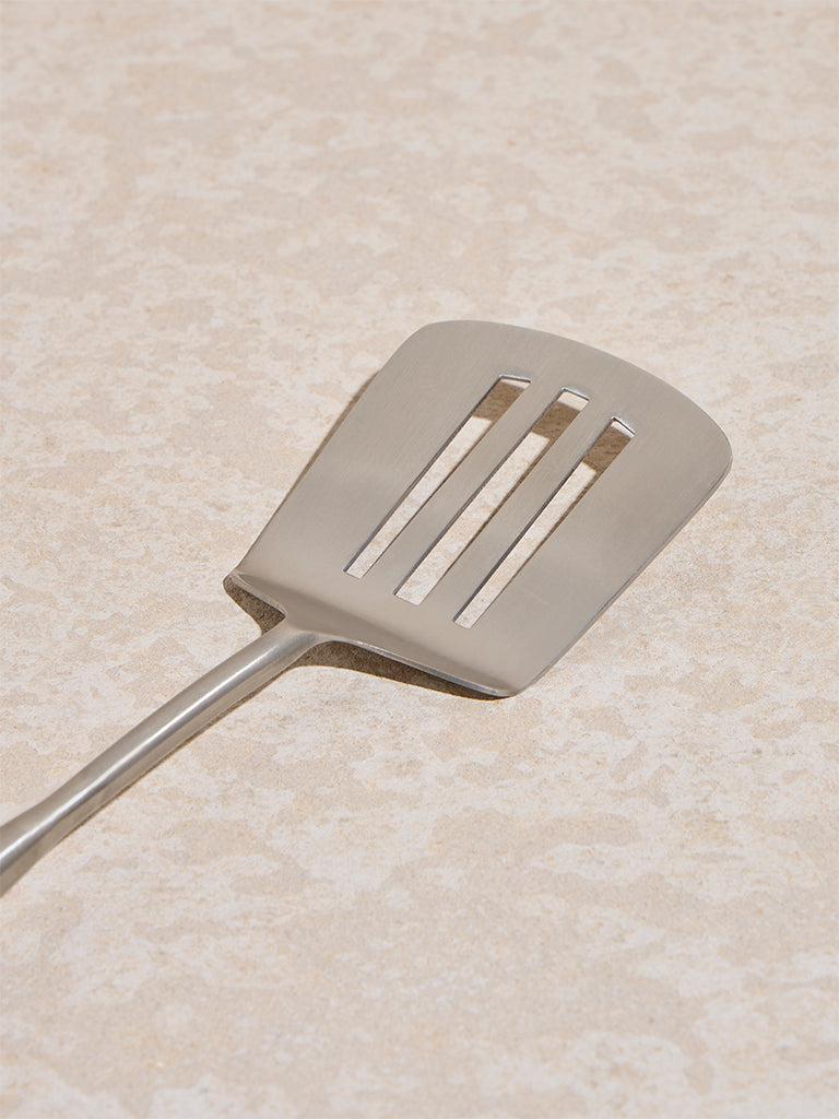 Westside Home Silver Turner with Wooden Handle