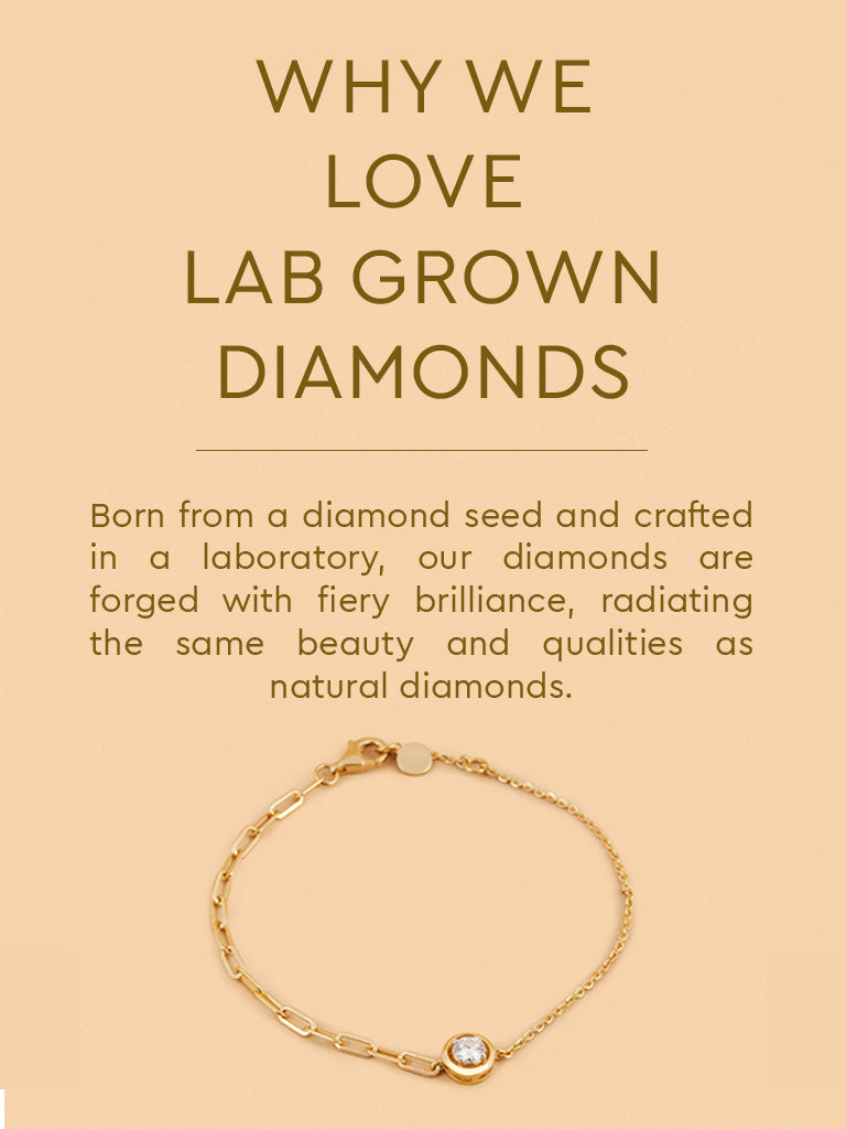 Westside X Pome Faceted Solitaire Lab Diamond Chain Bracelet