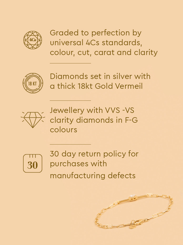 Bold Lab Diamond Chain Bracelet