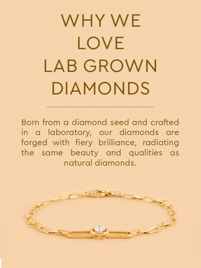 Bold Lab Diamond Chain Bracelet