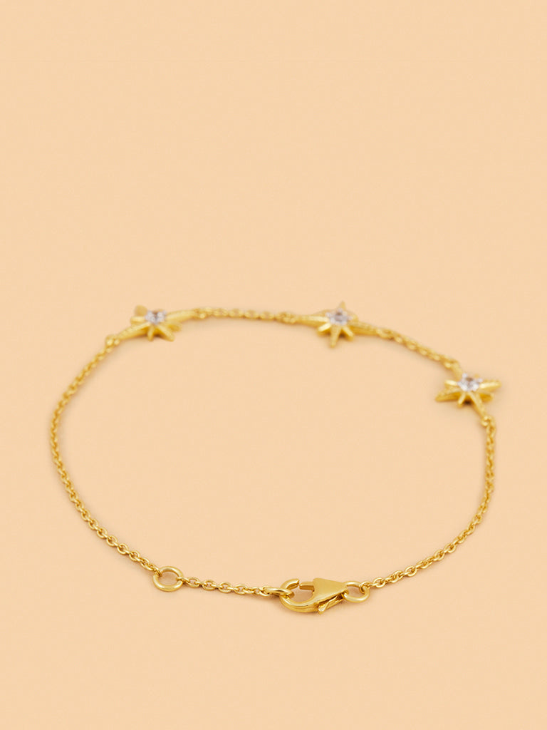 Starburst Lab Diamond Chain Bracelet