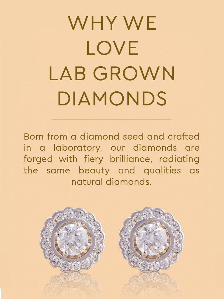 Lumina Solitaire Lab Diamond Earrings
