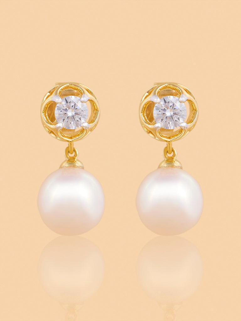 Westside X Pome Pearl Drop Lab Diamond Earrings