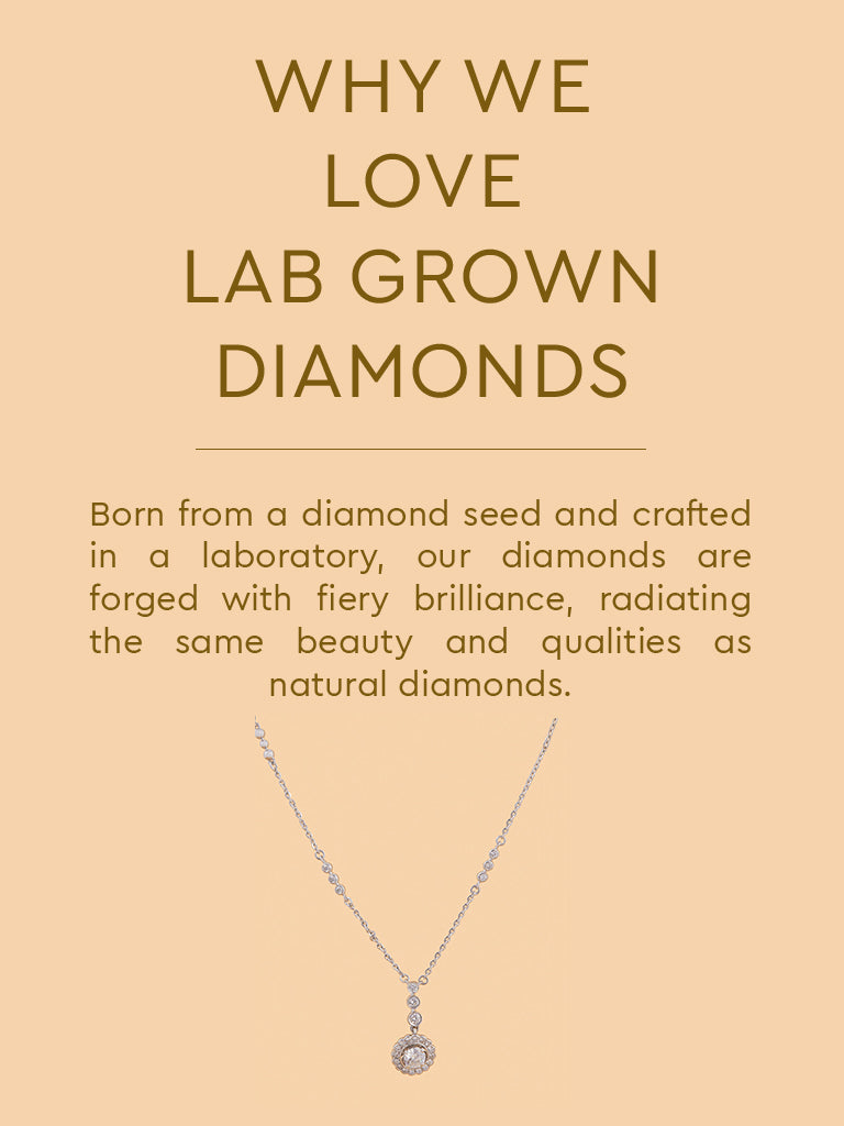 Lumina Solitaire Lab Diamond Pendant Necklace