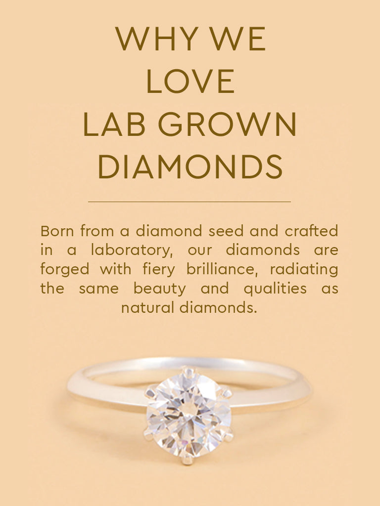 Westside X Pome Sparkling Lab Diamond Solitaire Ring