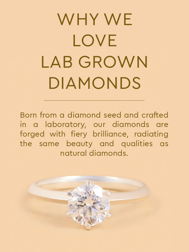 Westside X Pome Sparkling Lab Diamond Solitaire Ring
