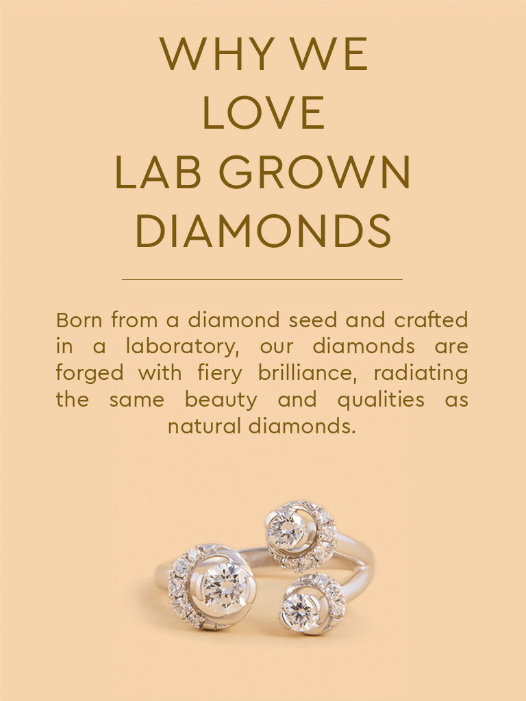Westside X Pome Triple Cluster Lab Diamond Ring