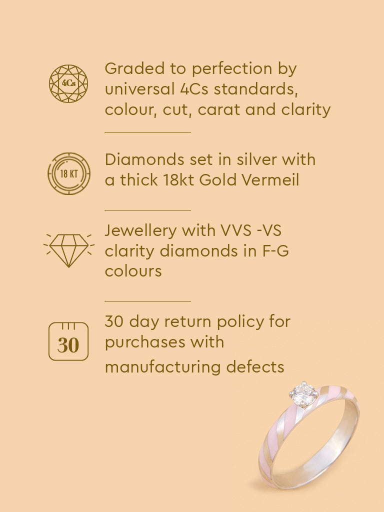 Westside X Pome Pink Swirl Lab Diamond Ring