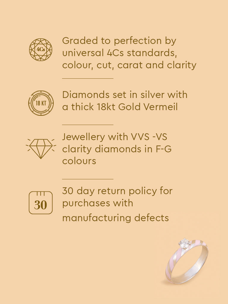 Westside X Pome Pink Swirl Lab Diamond Ring