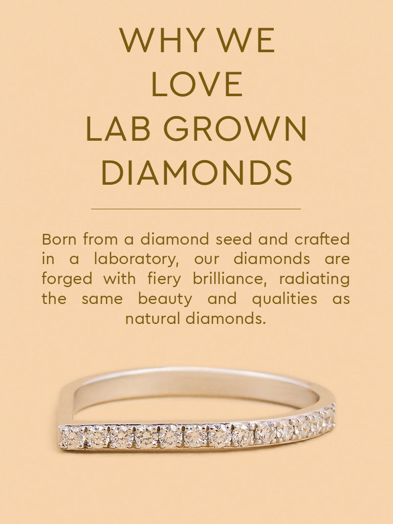 Sleek Lab Diamond Eternity Ring