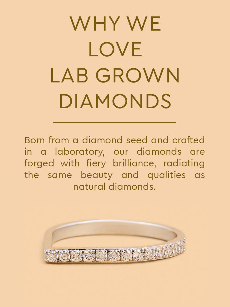 Sleek Lab Diamond Eternity Ring