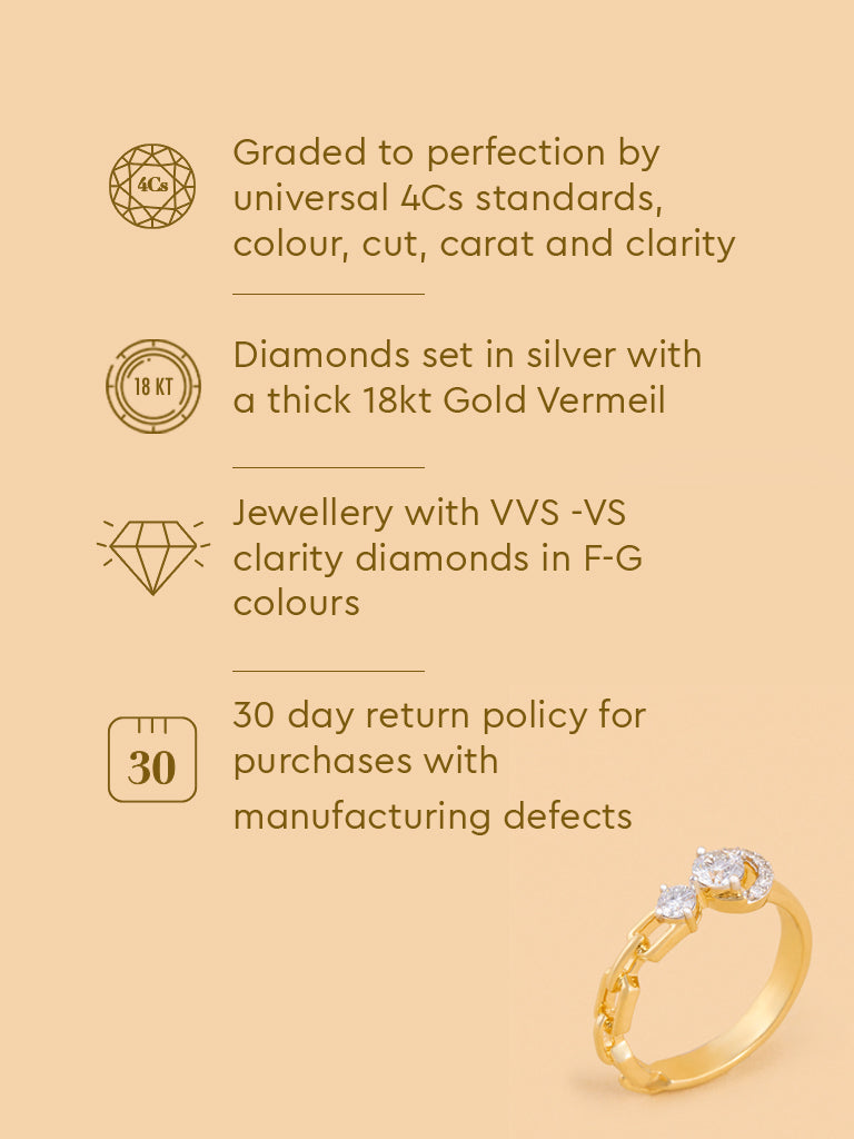 Westside X Pome Eternal Circle Chain Lab Diamond Ring