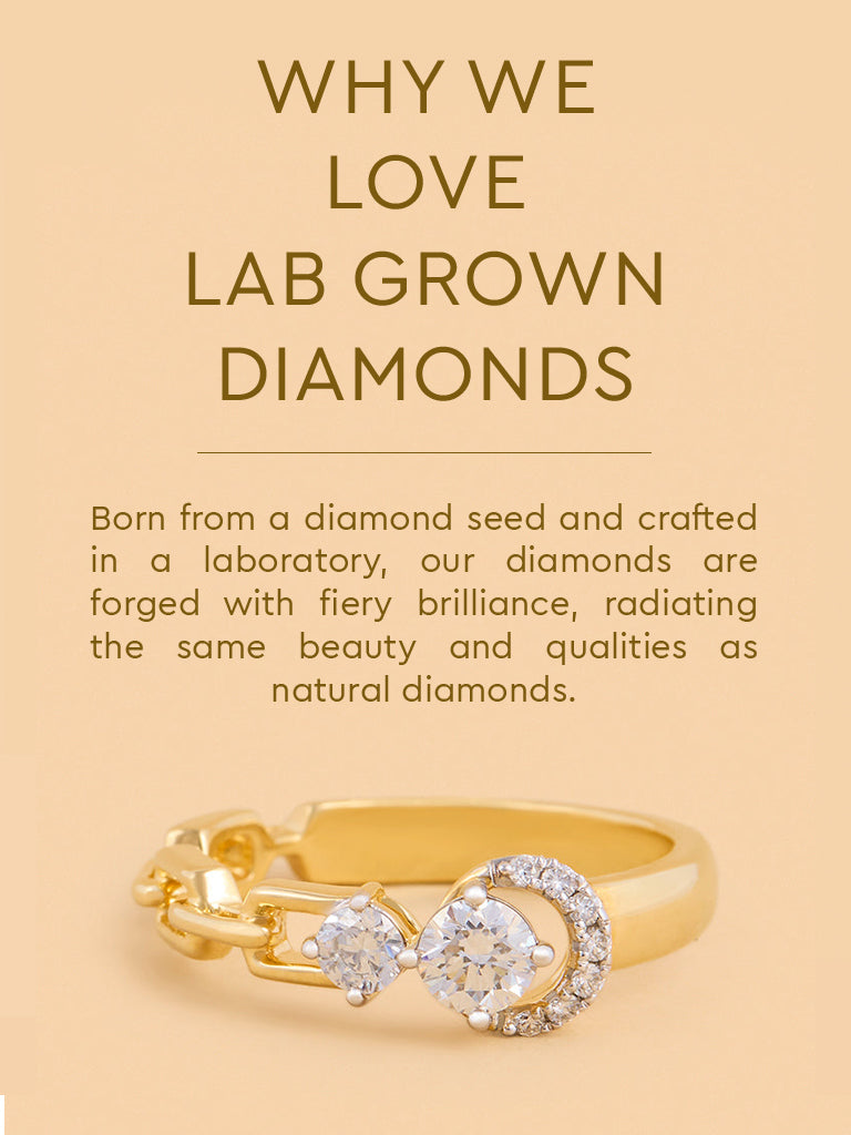 Westside X Pome Eternal Circle Chain Lab Diamond Ring