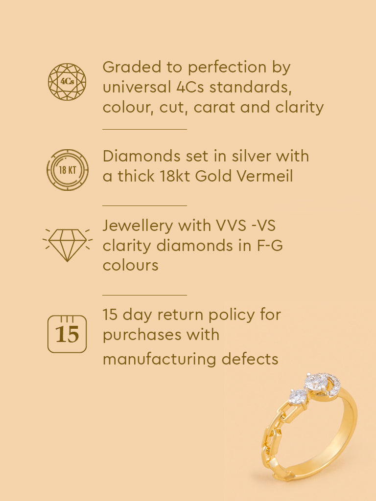 Eternal Circle Chain Lab Diamond Ring