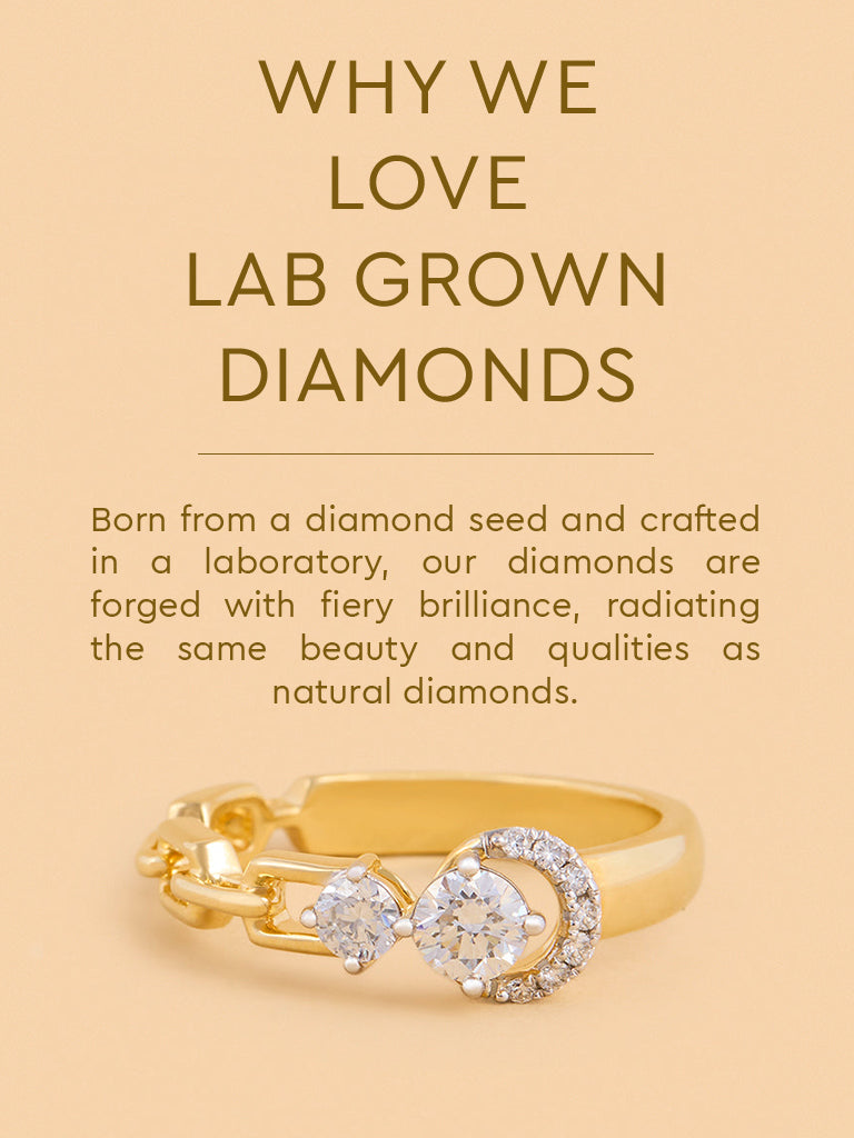 Eternal Circle Chain Lab Diamond Ring