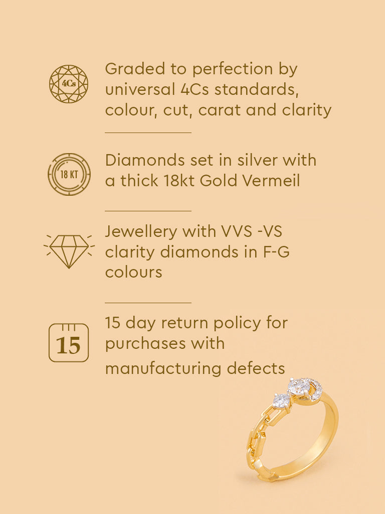 Eternal Circle Chain Lab Diamond Ring