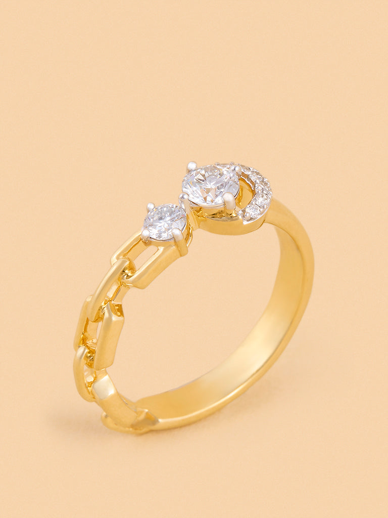 Westside X Pome Eternal Circle Chain Lab Diamond Ring