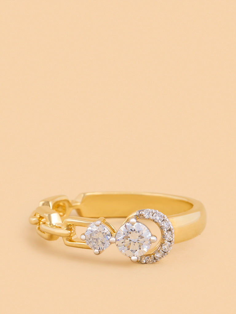 Westside X Pome Eternal Circle Chain Lab Diamond Ring