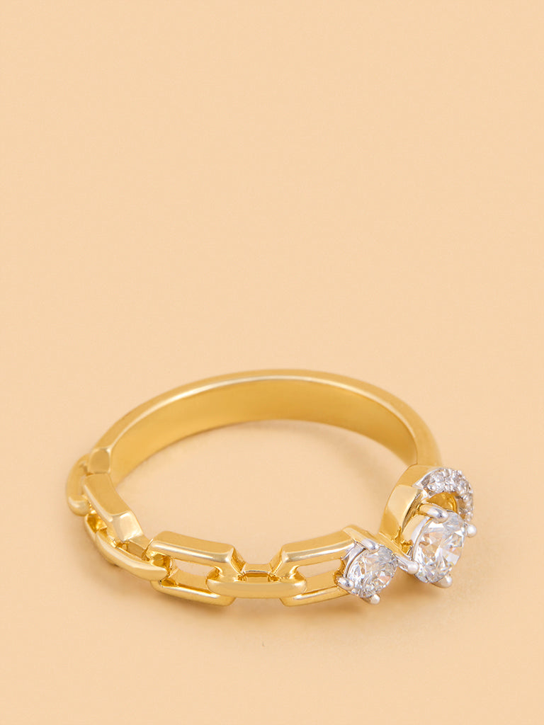 Westside X Pome Eternal Circle Chain Lab Diamond Ring