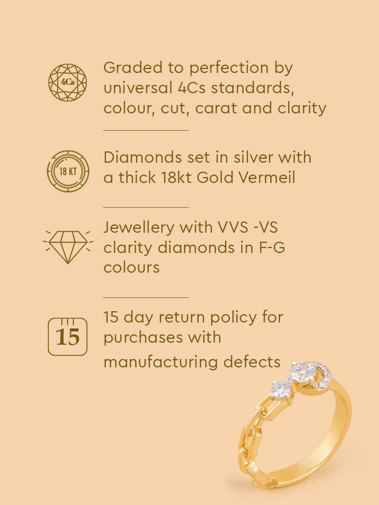 Eternal Circle Chain Lab Diamond Ring