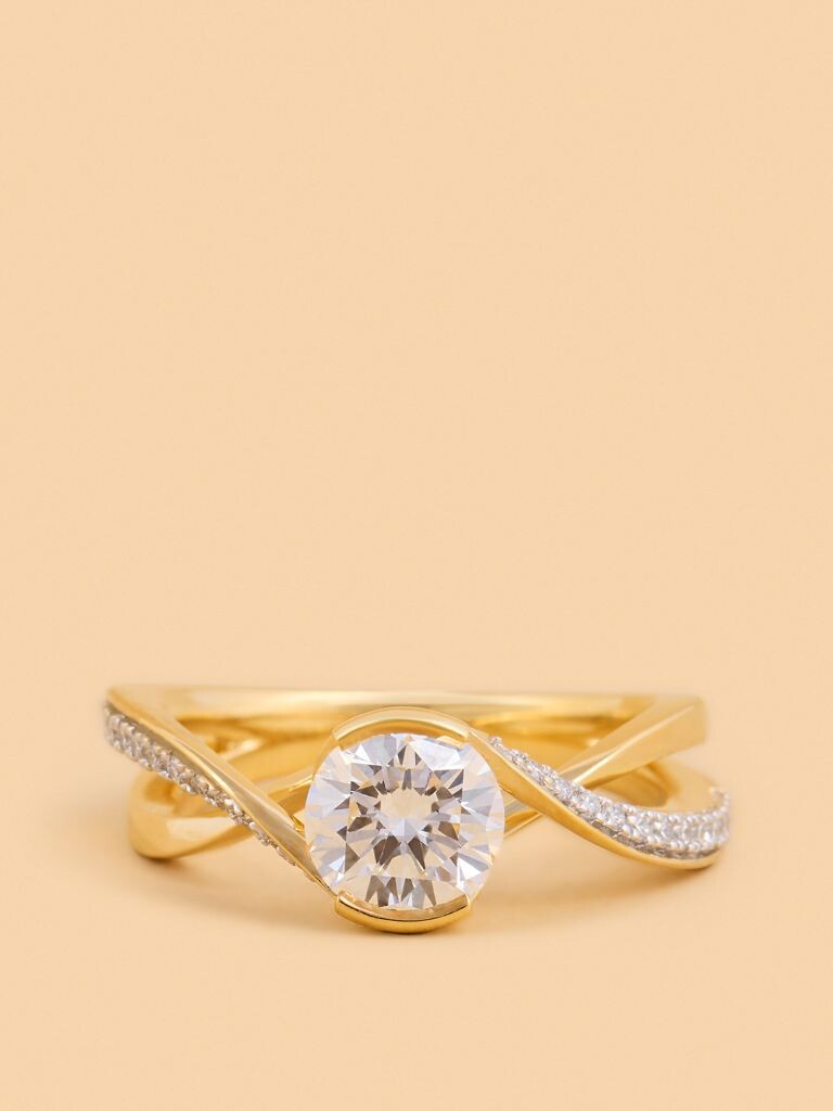 Westside X Pome Solitaire Twist Lab Diamond Ring