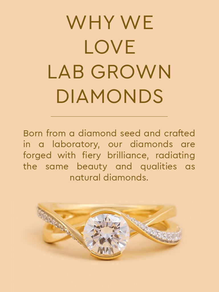 Solitaire Twist Lab Diamond Ring