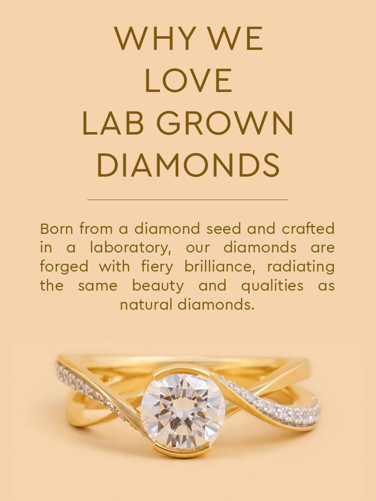 Solitaire Twist Lab Diamond Ring