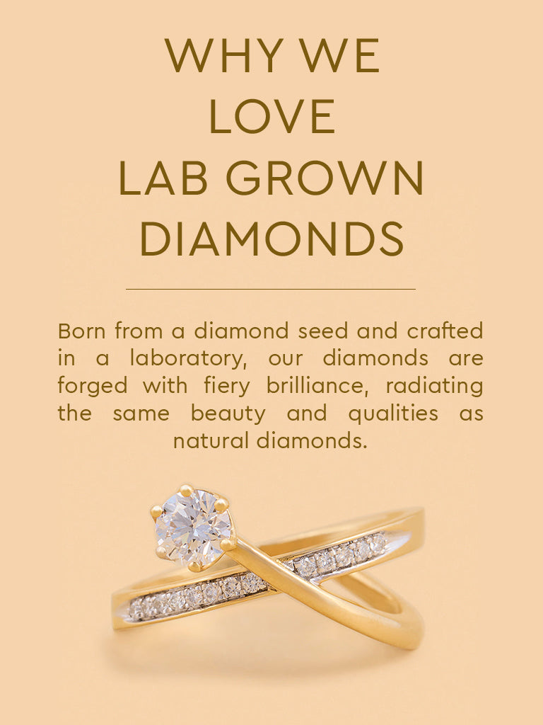 Classic Comet Gold Plated Lab Diamond Solitaire Ring