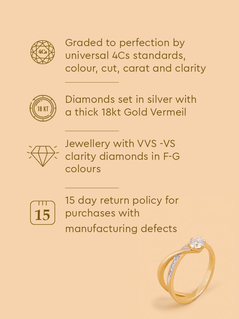 Classic Comet Solitaire Lab Diamond Ring