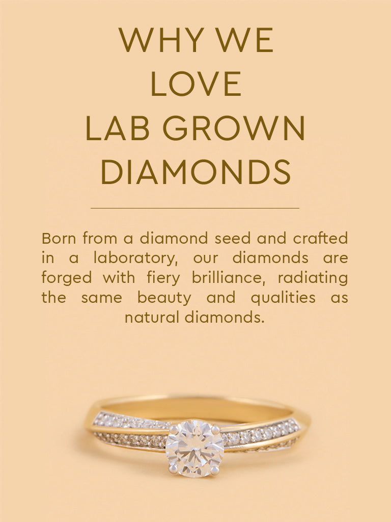 Radiant Round Gold Plated Lab Diamond Solitaire Ring