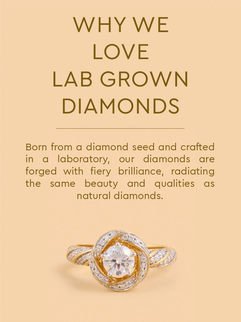 Westside X Pome Infinity Solitaire Lab Diamond Ring