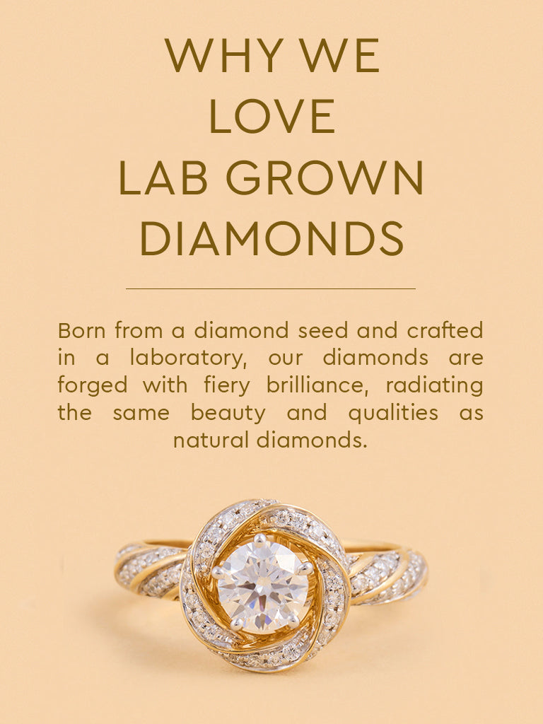 Infinity Solitaire Lab Diamond Ring