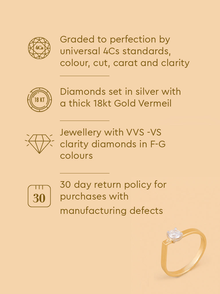 Westside X Pome Brilliant Solitaire Lab Diamond Ring