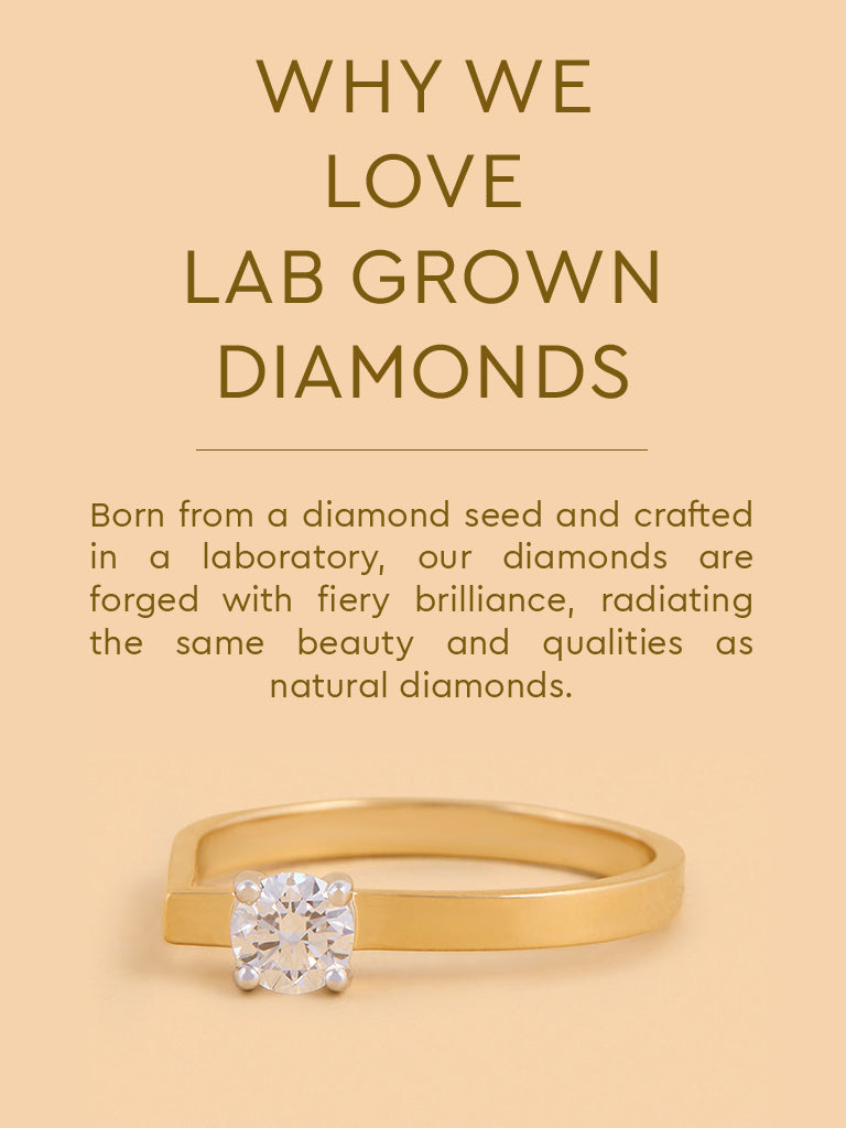 Brilliant Solitaire Lab Diamond Ring