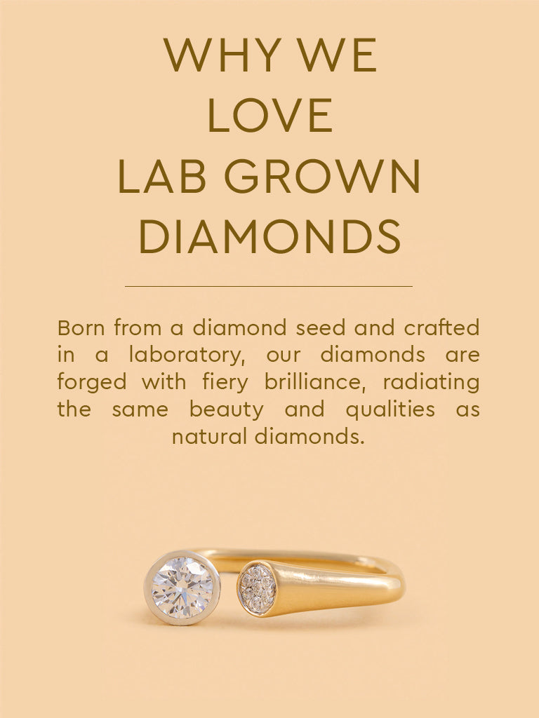 Buy Westside X Pome Elegant Twin Gold Plated Lab Diamond Ring from