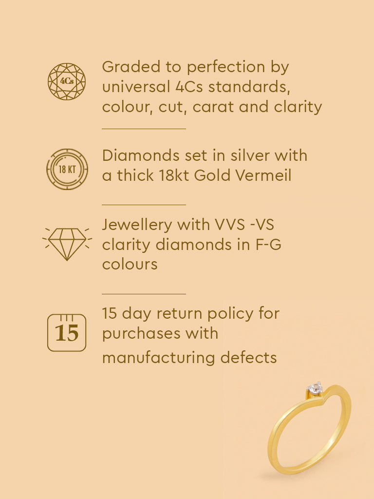 Sleek Wave Lab Diamond Ring