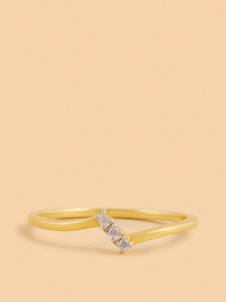 Westside X Pome Chic Ring with Cluster Set Lab Diamond
