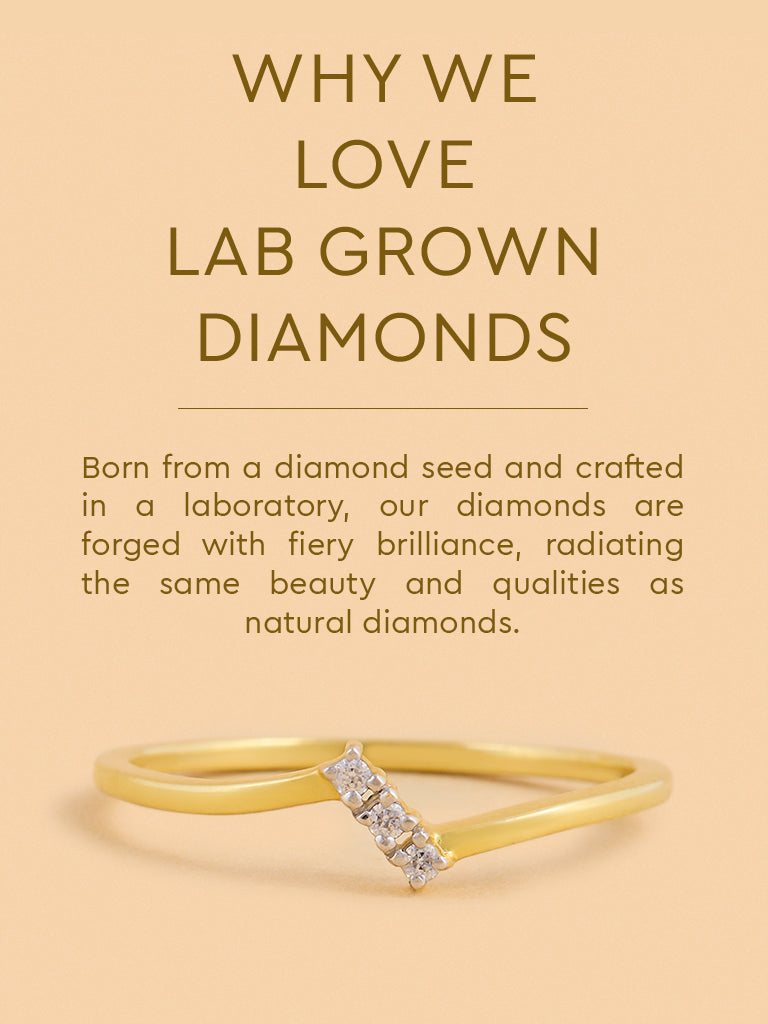 Chic Ring with Cluster Set Lab Diamond