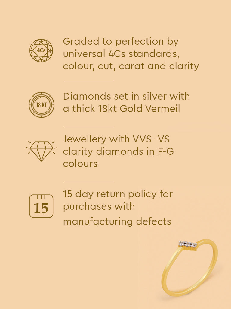 Chic Ring with Cluster Set Lab Diamond