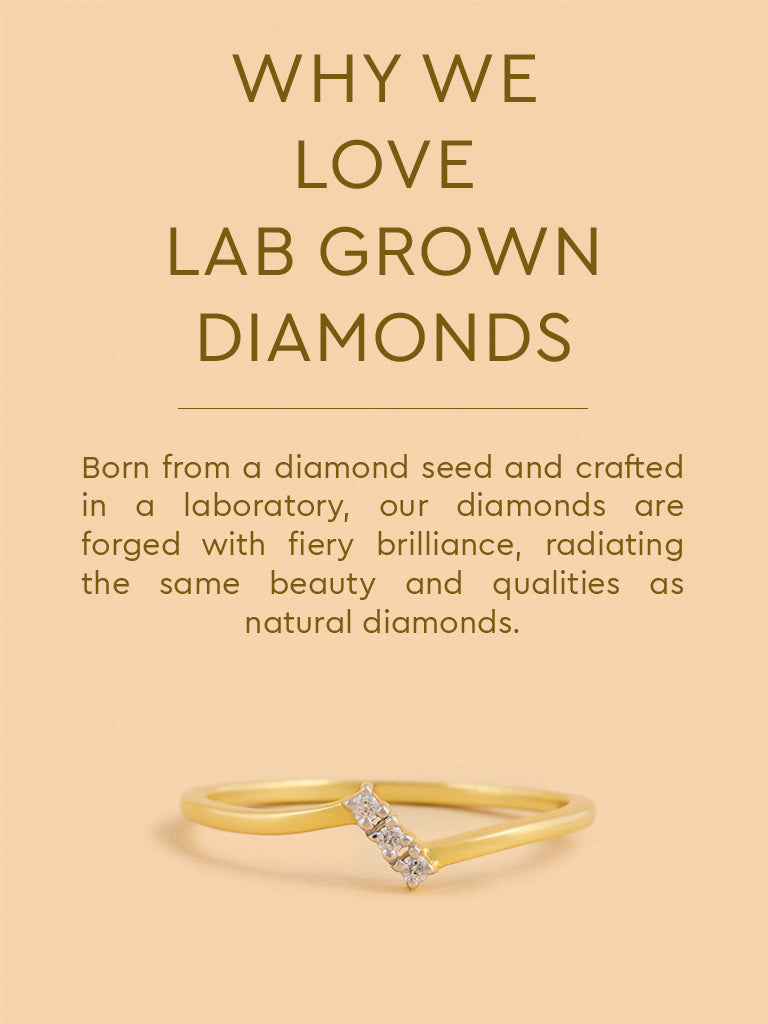 Chic Ring with Cluster Set Lab Diamond