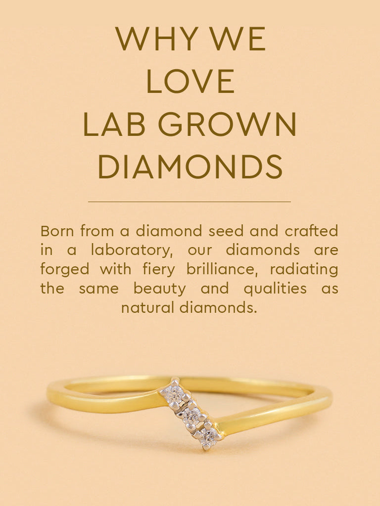 Chic Ring with Cluster Set Lab Diamond
