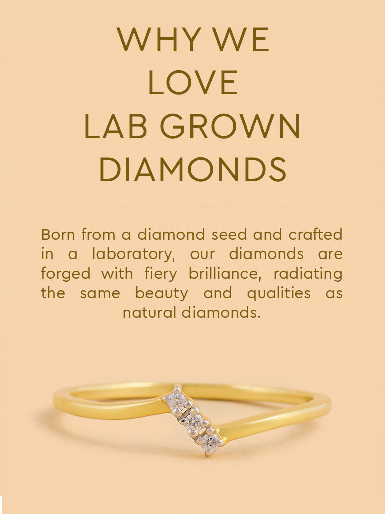 Chic Ring with Cluster Set Lab Diamond