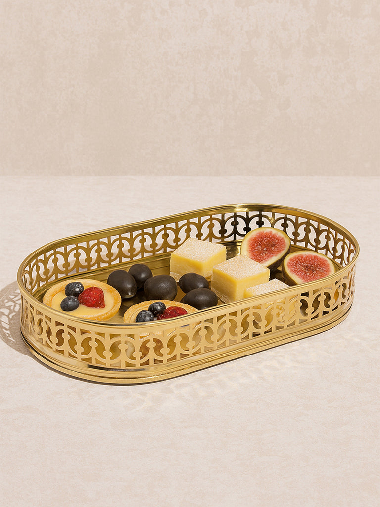 Westside Home Gold Laser -Detailed Serving Tray