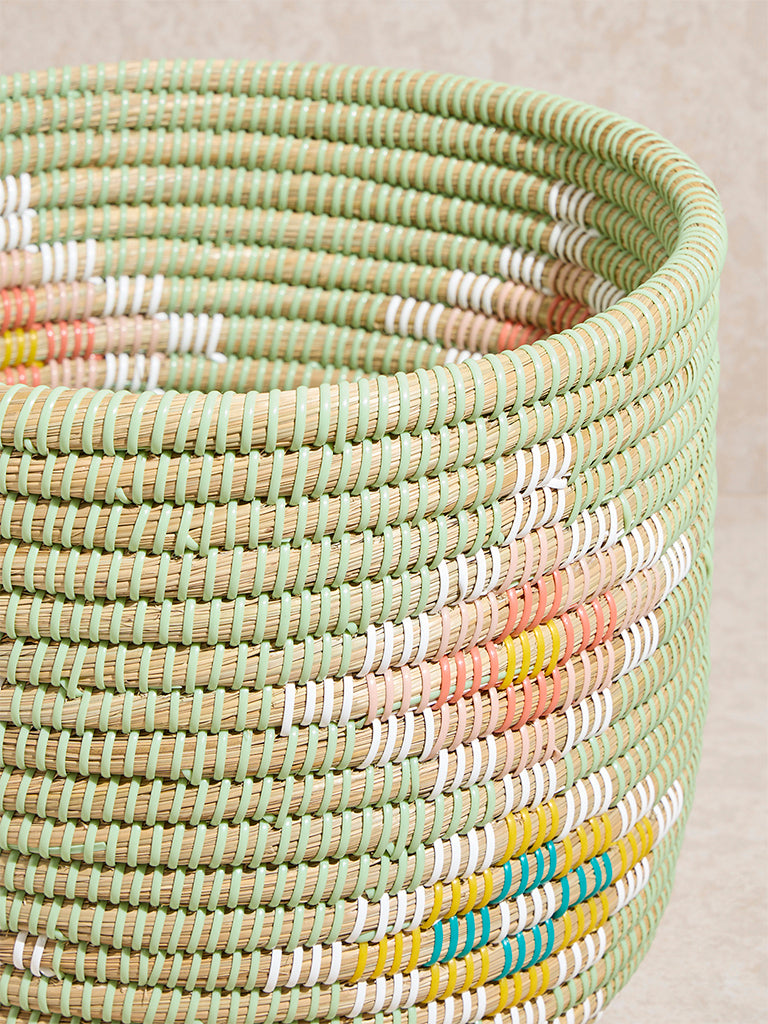 Westside Home Multicolour Woven Textured Planter- Large