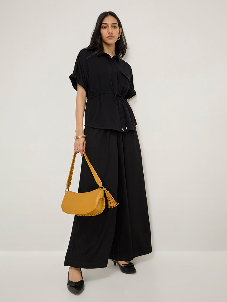 LOV Black Solid Top
