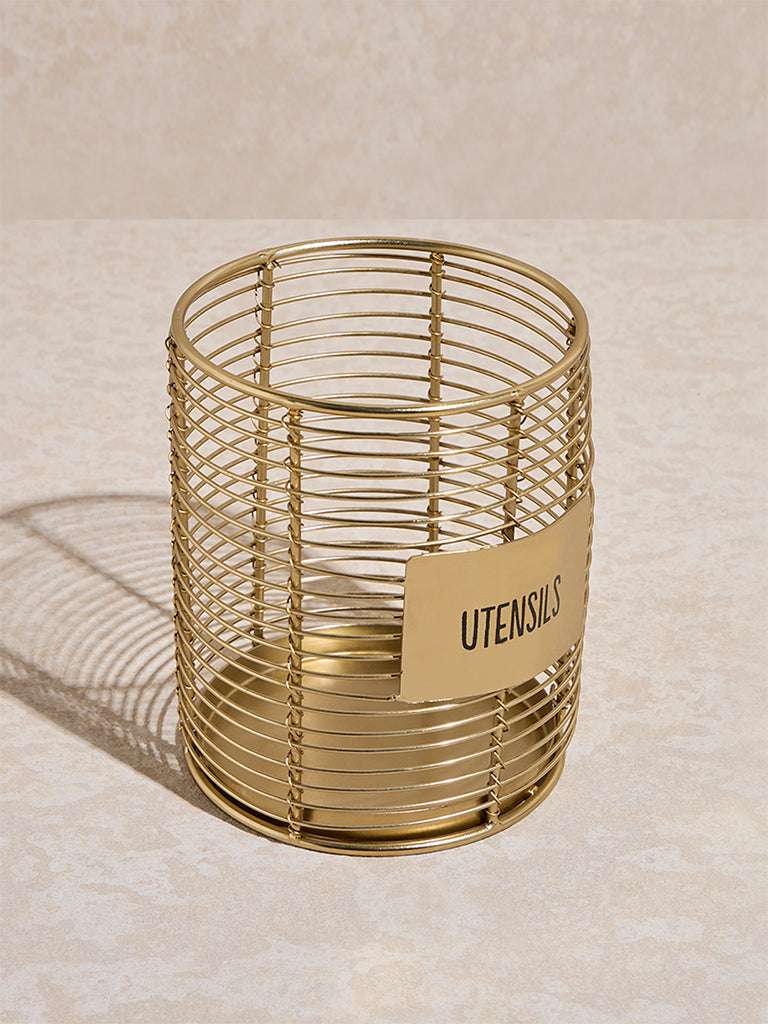 Westside Home Gold Utensil Holder