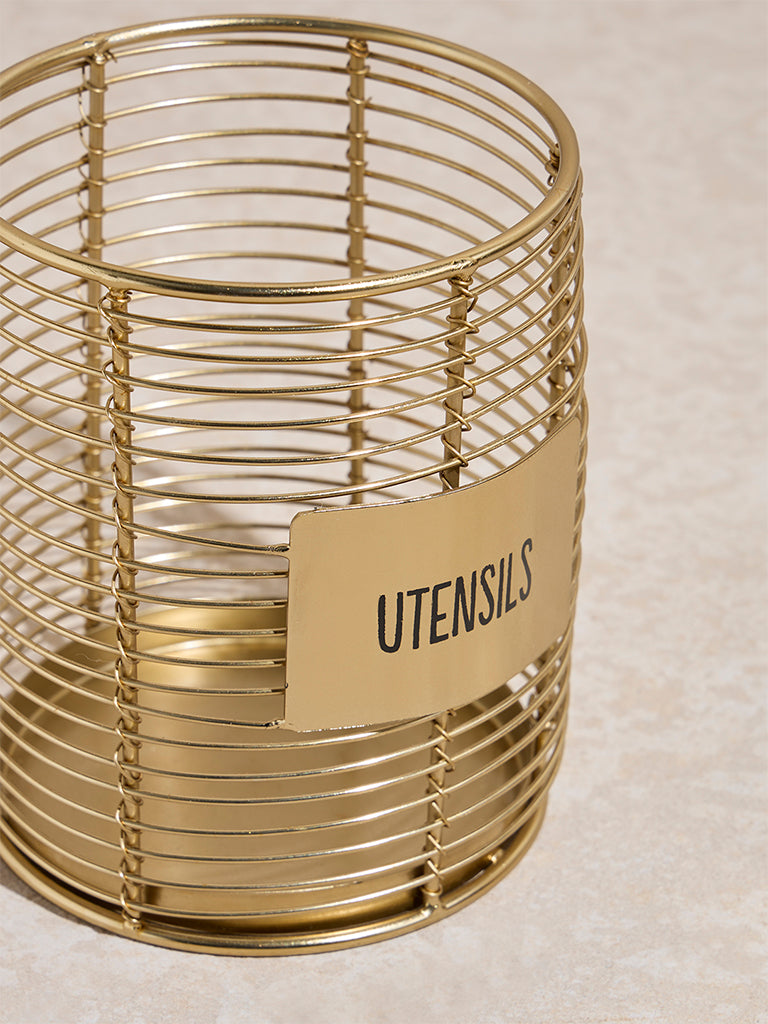 Westside Home Gold Utensil Holder