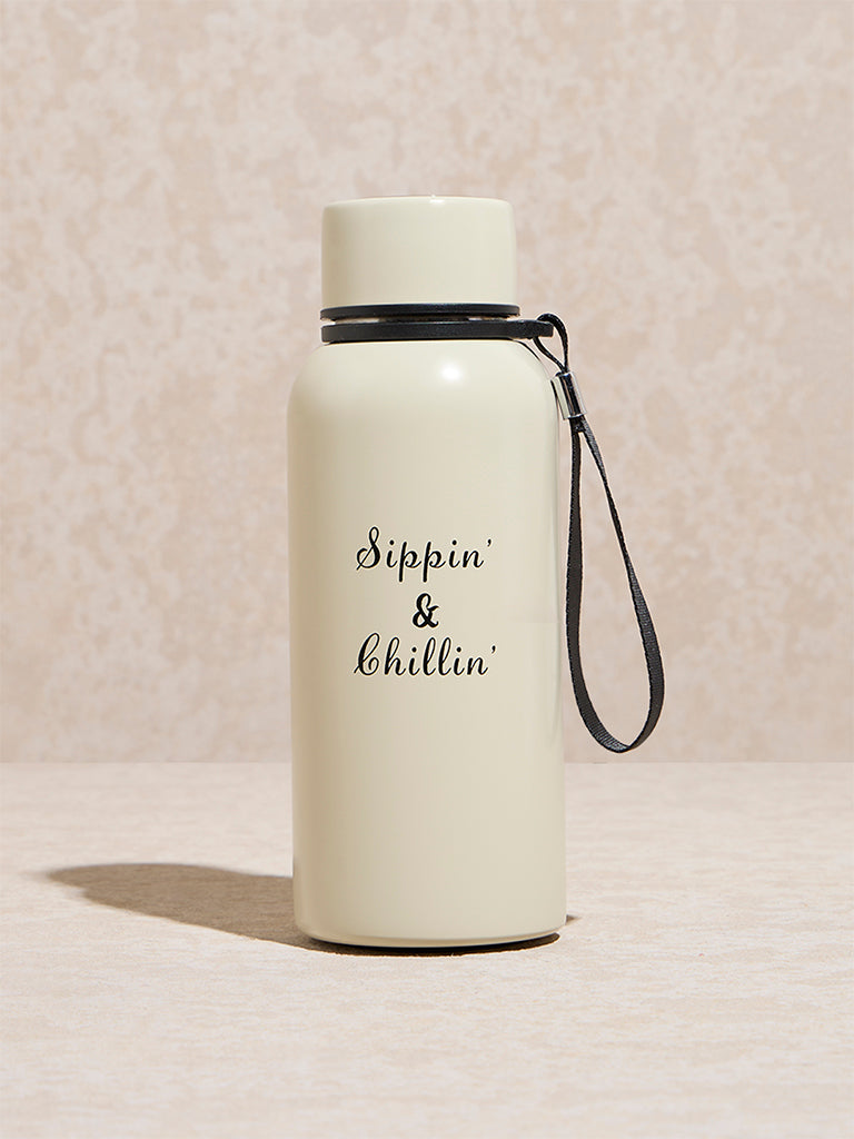 Westside Home Off-White Text Design Bottle