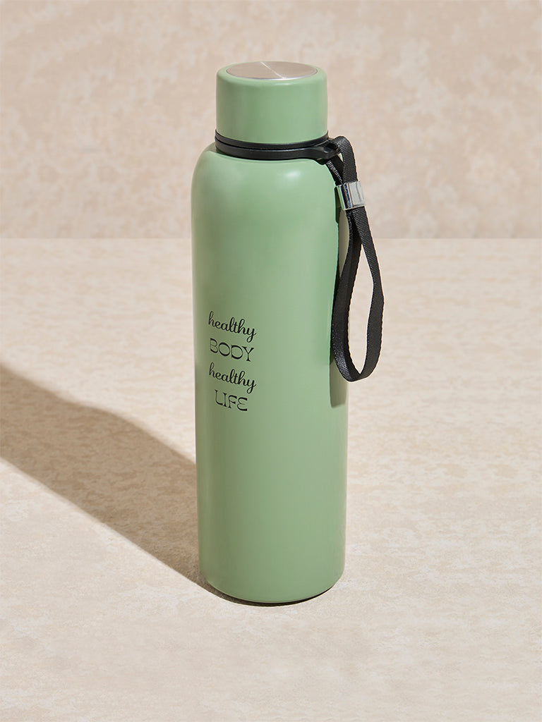 Westside Home Sage Text Design Water Bottle