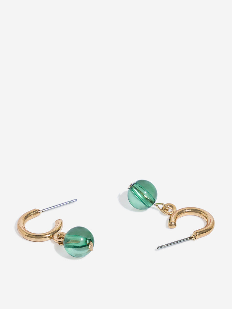Westside Accessories Gold Trendy Earrings Set - Pack of 6